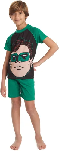 Miniatura 4 de DC Comics Justice League Batman Green Lantern Superman Raglan Pijama Conjunto corto