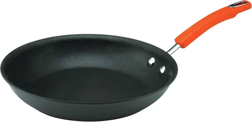 Miniatura 14 de Rachael Ray Brights - Sartén antiadherente anodizada dura, sartén anodizada dura, 12.5 pulgadas, gris con asas rojas