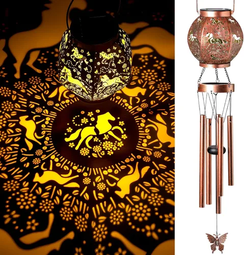Miniatura 9 de Campanillas de viento solares de colibrí para exteriores, regalo para padre, regalos de cumpleaños para madre, marido, padrastro, mujer, abuela