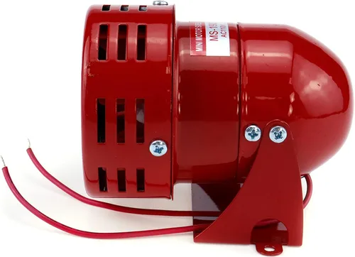 Miniatura 6 de Motor Siren Red - 1 unidad CA 110 V 114 dB, motor eléctrico industrial, sirena accionada por alarma, timbre de sonido para el hogar, industrias