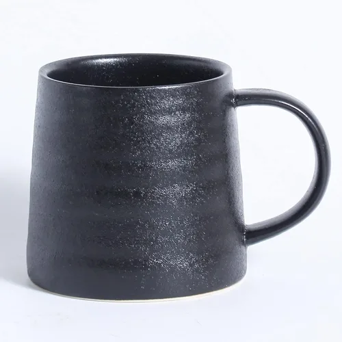 Miniatura 9 de Taza de café grande de cerámica, tazas de cerámica hechas a mano, tazas de té con mango grande para oficina y hogar, 15.5 onzas, aptas para Azul