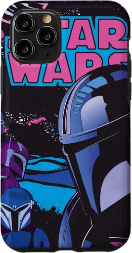 Miniatura 27 de Carcasa de cómic retro para iPhone 16 Star Wars The Mandalorian Bounty Hunters