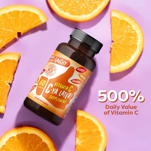 Miniatura 4 de Suplemento de Vitamina C FlavCity, ¡Hasta luego C! Apoyo a la inmunidad derivado de superalimentos - Vitamina C biodisponible para el apoyo