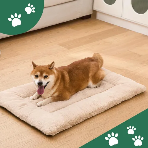 Miniatura 5 de Tapete de cama lavable para perros medianos y medianos, comodidad para todas las estaciones con franela ultrasuave y soporte resistente