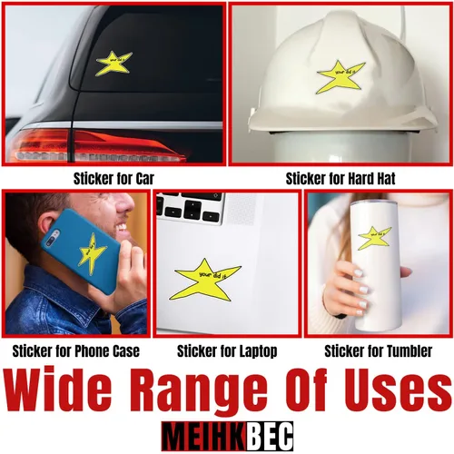 Miniatura 2 de Your Did It Star Meme Sticker Divertido Meme Star Hydroflask Pegatinas Motivación Positiva Die-Cut Impermeable Adhesivo de vinilo para botella