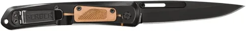 Miniatura 3 de Gerber Gear Affinity - Cuchillo de bolsillo plegable con borde liso D2, hoja de 3.6 pulgadas, cobre