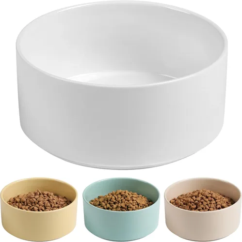 Miniatura 13 de Cuencos Grandes para Perros, Cuenco Antideslizante de Cerámica Pesada para Comida y Agua de Perros con Base de Silicona, Cuenco de Alimentación