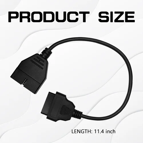 Miniatura 2 de Escáner OBD1, Adaptador OBD1 a OBD2 GM, Cable Escáner OBD 1 Lector de Códigos OBD1 12 Pines a OBD2 OBD II 16 Pines Enchufe Herramienta de Extensión