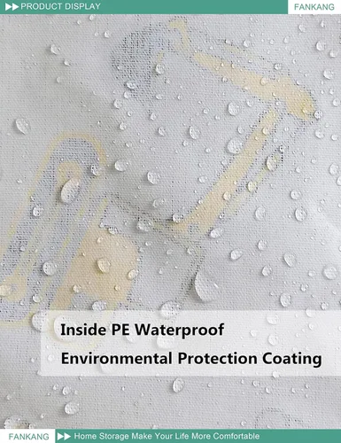 Miniatura 6 de Cesta de Almacenamiento, Cesta de Ropa Sucia de Lona Plegable con Revestimiento Impermeable de PE, Grandes Cestas de Almacenamiento para Niños