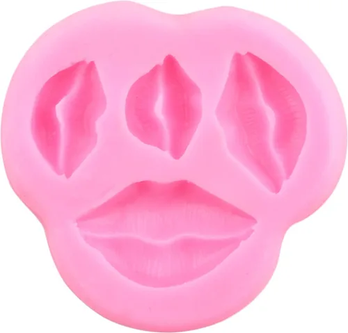 Miniatura 7 de Moldes de silicona para labios para fondant, colección de besos de labios, moldes de fondant para el día de San Valentín, para decoración