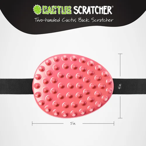 Miniatura 4 de Cactus Scratcher Rascador de espalda original - Herramienta de rascado de espalda de 2 lados para áreas de difícil acceso, correa duradera de 45