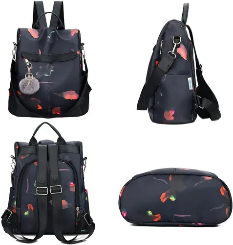 Miniatura 9 de Mochila para mujer, impermeable, antirrobo, bolsa de viaje, estiloA , L, Mochila