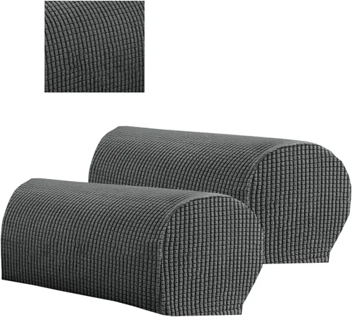 Miniatura 13 de 2 fundas de poliéster para reposabrazos de sofá, funda para sillón, fundas antipolvo, protector de muebles suave y cómodo para sofá, silla reclinable