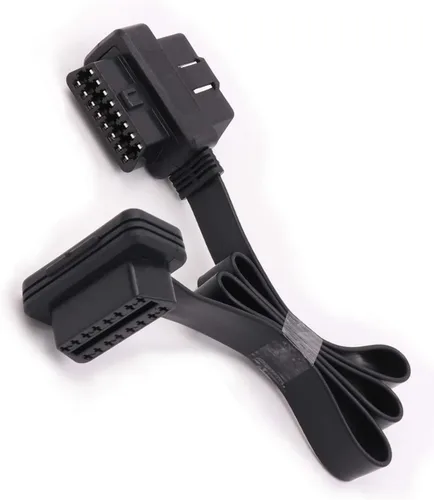 Miniatura 7 de OBD-ii Obd2 16pin macho a hembra extensión cable de diagnóstico extensor 11.8 in 23.6 in 39.4 in (tipo 1 (11.8 in)