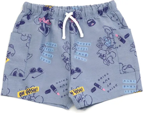 Miniatura 33 de Disney Minnie Mouse - Conjunto de camiseta floral arcoíris y pantalones cortos de cambray, tallas de bebé a niño grande (12 meses - 14-16)