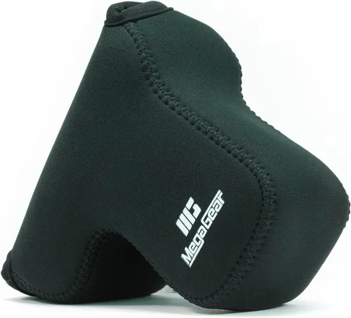 Miniatura 2 de MegaGear MG1499 Sony Alpha A6400, A6500 (0.709-5.315 in) Funda de neopreno ultra ligera para cámara - Negro, piel sintética