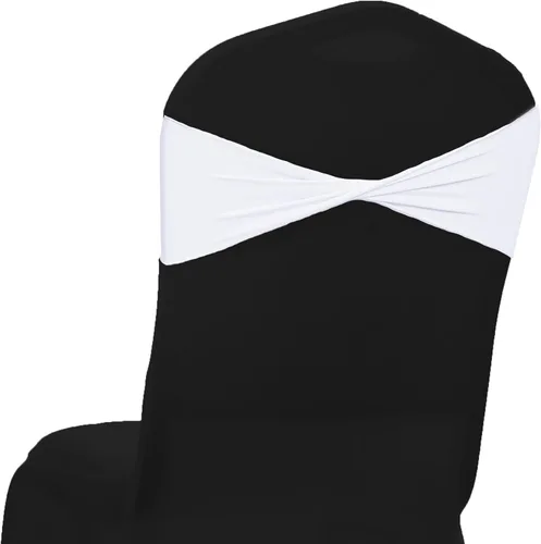 Miniatura 9 de MDS® Paquete de 10 bandas elásticas de elastano para silla sin hebilla deslizante, lazo elástico reutilizable para silla para boda, recepción