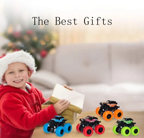 Miniatura 9 de LONANDY Monster Truck Juguetes para niños de 4 a 7 años – Juguetes de coche de fricción para niños pequeños de 3, 4, 5, 6 años, auto de juguete Push