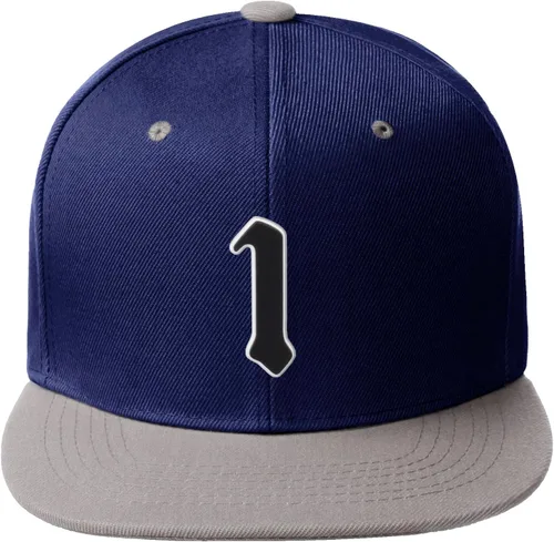 Miniatura 918 de Daxton Gorra clásica con visera de billete plano con letras del alfabeto inglés antiguo de la A a la Z