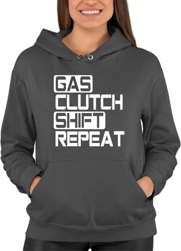 Miniatura 16 de Go All Out Sudadera con capucha Gas Clutch Shift Repeat para hombre y mujer