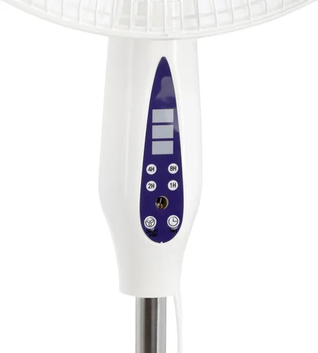 Miniatura 4 de Vie Air Ventilador de soporte oscilante de 3 velocidades de 16 pulgadas con temporizador de 7.5 horas, 1400 RMS y control remoto (blanco)
