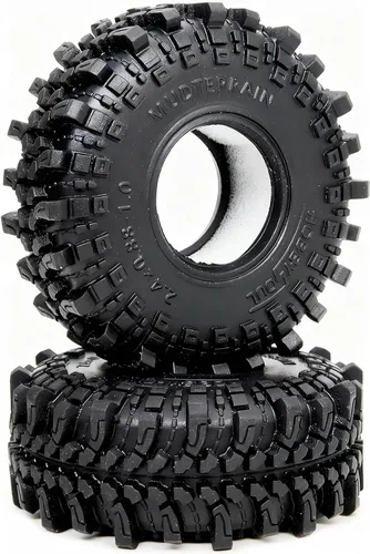 Miniatura 5 de HOBBYSOUL 1.0 Neumáticos de Oruga 61 * 22.4mm Súper Blandos y Adhesivos para Barro Neumáticos para RC 1/18 TRX4M 1/24 AX24 SCX24 FCX24