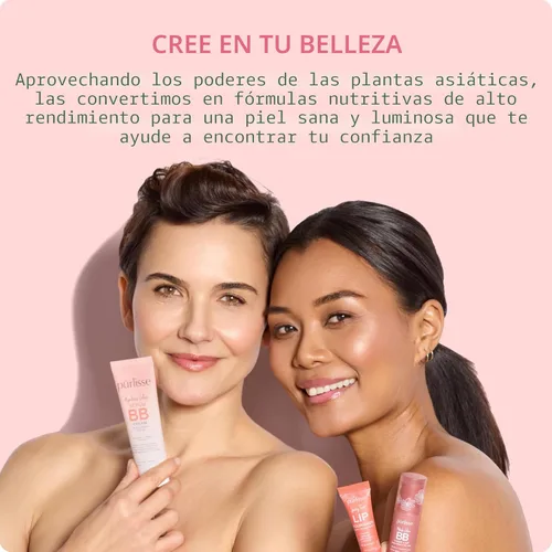 Miniatura 7 de pūrlisse Perfect Glow - Crema base BB con SPF 30 - Acabado mate con brillo - Enriquecida con Goji y Baya de Espino para ayudar a mejorar la textura