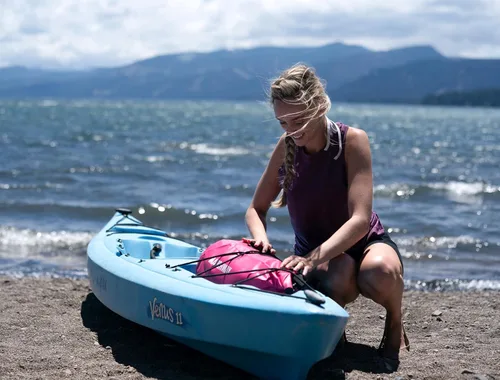 Miniatura 8 de MARCHWAY - Bolso seco flotante e impermeable 1.32/2.64/5.28/7.93/10.57 galones, parte superior enrollable, mantiene secos equipos de kayak rafting