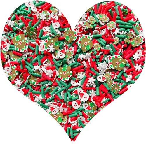 Miniatura 8 de Chispitas Falsas Chispitas Falsas de Navidad Chispitas Falsas de Caramelo Chispitas de Arcilla Polimérica Chispitas Poliméricas Rebanadas de Arcilla