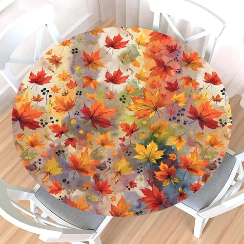 Miniatura 33 de Mantel redondo ajustable para el 4 de julio con borde elástico, impermeable, lavable, azul, rojo, blanco, estrella, patriótica, independencia, Día