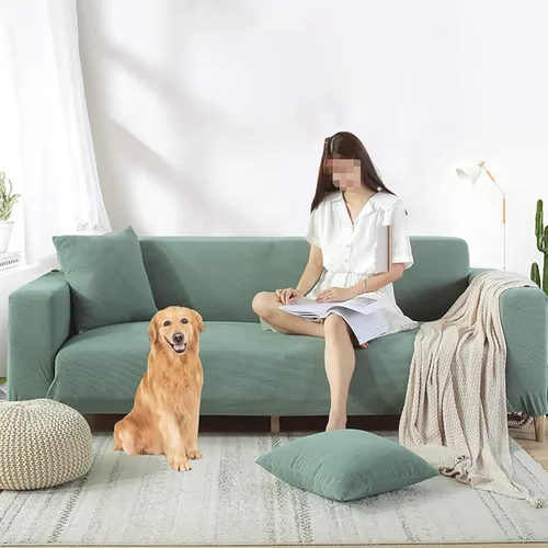 Miniatura 4 de Funda elástica para sofá, funda elástica de elastano para sofá 1234 asientos, lavable, protector de muebles adecuado para niños, gatos y perros