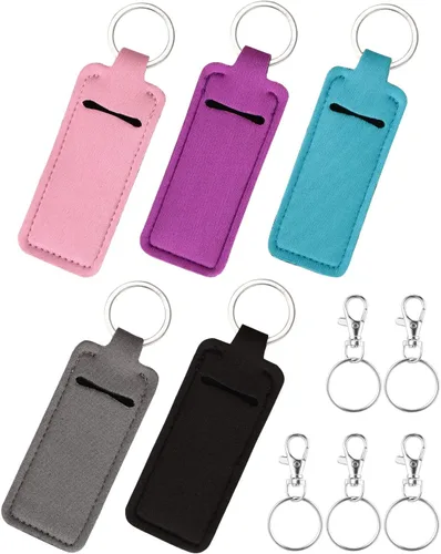 Miniatura 8 de Meiiy Chapstick - Llavero para bálsamo labial, funda para lápiz labial, soporte para brillo de labios, relleno de calcetines, regalo para mujeres