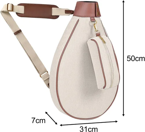 Miniatura 6 de Bolso cruzado de bádminton de tenis para mujeres y hombres, soporte para remo, bolsa de raqueta y squash para regalos de cumpleaños