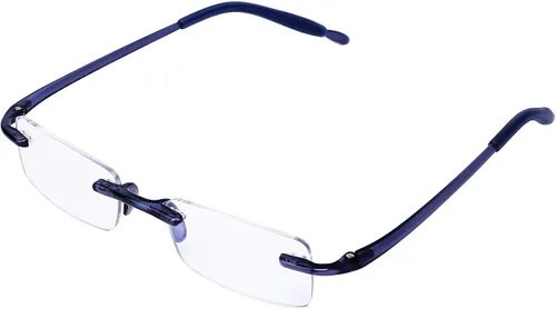 Miniatura 2 de Visualites Lentes de lectura para computadora de lectura ligeros sin montura para filtrar la luz azul para hombres y mujeres Azul marino