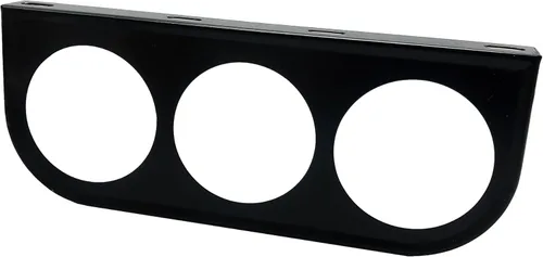 Soporte de montaje de triple calibre negro de 3 agujeros, se adapta a cualquier soporte de calibre de 2-1/16 pulgadas (2.047 in) al tablero del