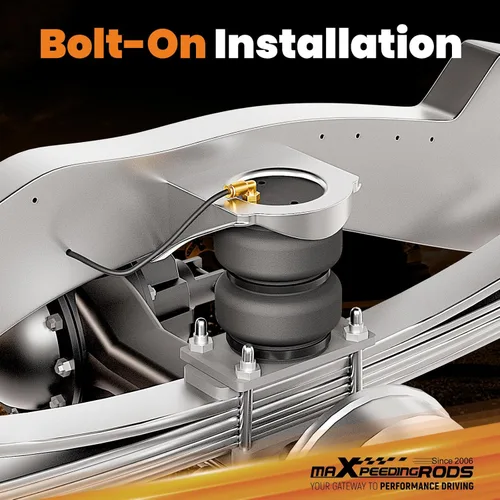 Miniatura 7 de Kit de bolsas de suspensión de aire maXpeedingrods 5000 lbs para Ford F250 F350 4WD RWD 1999-2007 Camiones solo con enganche de cuello de cisne 1105