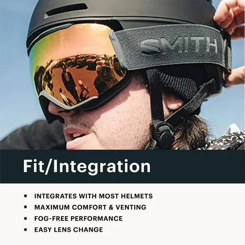 Miniatura 8 de Smith 4D MAG Gafas de nieve – Gafas de esquí y snowboard para adultos con lente diaria y visión BirdsEye – para hombres y mujeres Espejo verde negro