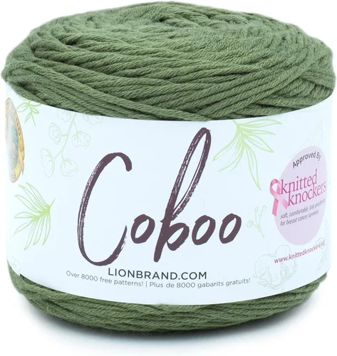 Miniatura 19 de Lion Brand Yarn Coboo, hilo suave para tejer, hacer ganchillo y manualidades, Vanilla Blossom, paquete de 3 Flor de vainilla