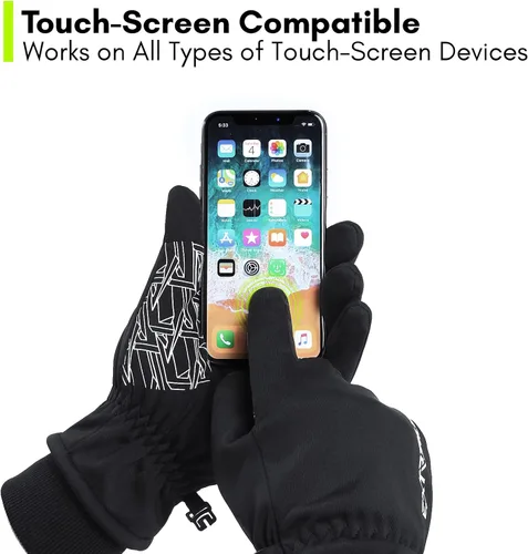 Miniatura 4 de Extremus Winter Gloves for Men Women, Touchscreen Running Gloves, Anti-Slip Palm Warm Gloves for Running, Cycling, Hiking & Driving, Cold Weather