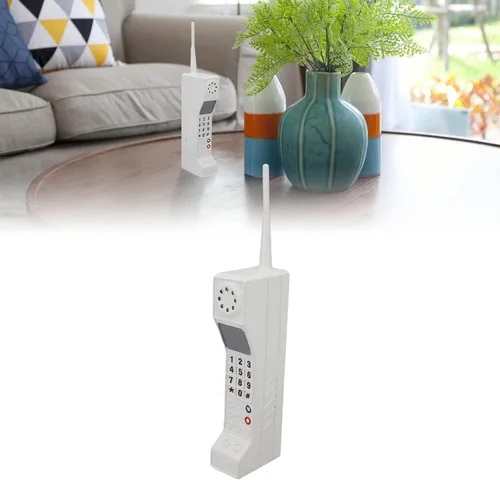Gavigain Teléfono móvil retro, modelo vintage de los años 80 y 90 de ladrillo, accesorios fotográficos de simulación, plantilla de teléfono celular