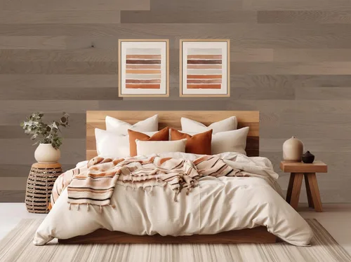 Miniatura 10 de TIMBERCHiC Tablones de Pared 100% Madera - Fabricados en Estados Unidos - Paneles de Pared Despegar y Pegar para Decoración Interior - Acabado Liso
