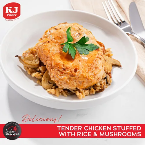 Miniatura 3 de KJ Poultry Kosher Ready Meals - Arroz de pechuga de pollo relleno, comidas de carne MRE listas para comer, sin gluten, halal, (3 unidades) preparado