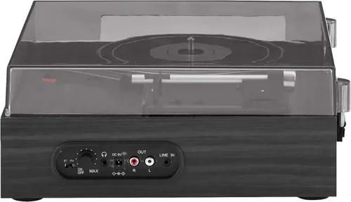 Miniatura 7 de Crosley CR6042A-BK Scout - Tocadiscos Bluetooth de 3 velocidades con altavoces integrados, color negro