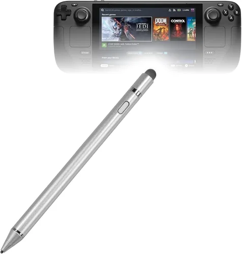 BoxWave AccuPoint Active Stylus - Lápiz óptico electrónico con punta ultrafina, color plateado metálico