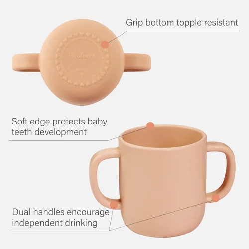 Miniatura 4 de YOOFOREA Baby Led Weaning Supplies I Toddler Infant Baby Essentials First Stage I - Juego de alimentación para bebés, taza pequeña, ventosa y plato