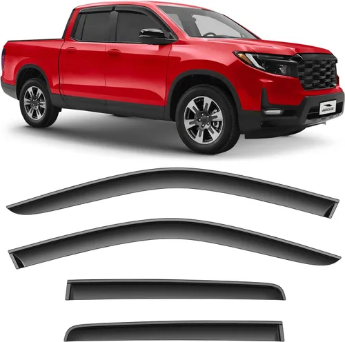 Miniatura 10 de Voron Glass Protectores de lluvia extra duraderos con cinta adhesiva para Jeep Compass 2017-2025, deflectores de ventana, viseras de ventana