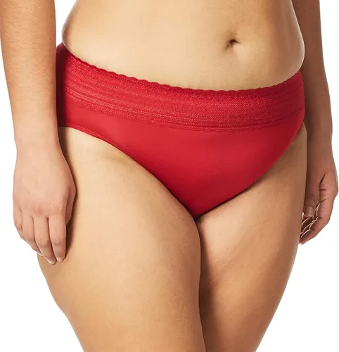 Miniatura 2 de Warner's Talla extra grande para mujer, sin pellizcos, sin problemas, cintura cómoda sin excavación, con encaje de microfibra de corte alto 5109j