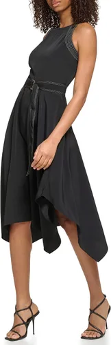Miniatura 2 de Karl Lagerfeld Paris - Vestido midi con costuras en contraste para mujer