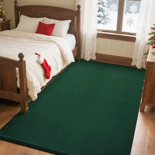 Miniatura 22 de Przemy Alfombras negras lavables para dormitorio, sala de estar, alfombra de pasillo de 2 x 6 pies, alfombra de interior de espuma viscoelástica