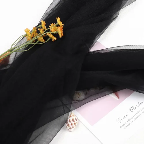 Miniatura 7 de HAVII Rollo de tul negro de 63 pulgadas x 10 yardas para falda tutú, manualidades, costura, tela de malla, arco de boda, decoración de fiesta